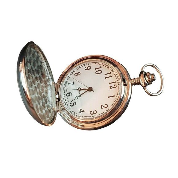 Usa American Flag & Bald Eagle Patriotic Quartz Pocket Watch Pocketwatch - Picture 3 of 12